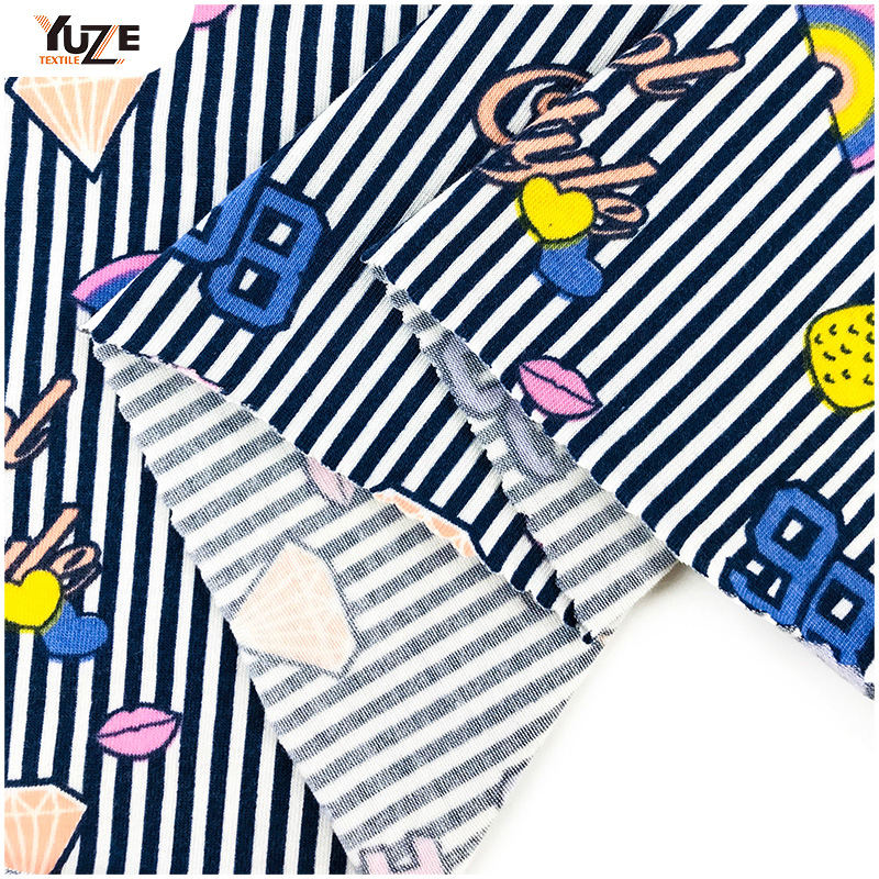 YZS18-268 Poly kehruut Jersey Print