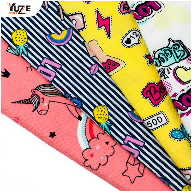 YZS18-268 Poly kehruut Jersey Print