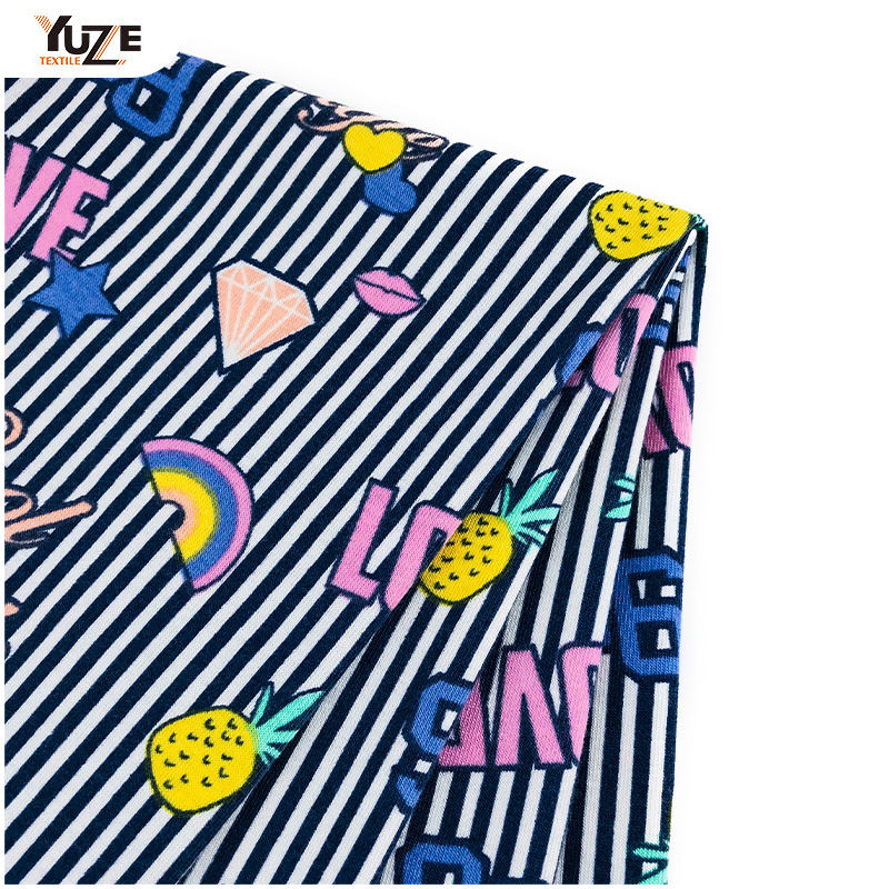 YZS18-268 Poly kehruut Jersey Print