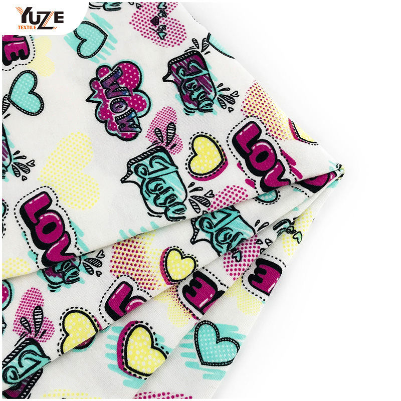 YZS18-273 Poly kehruut Jersey Print