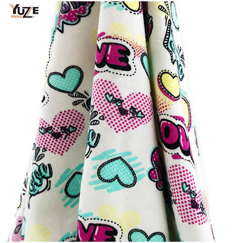 YZS18-273 Poly kehruut Jersey Print