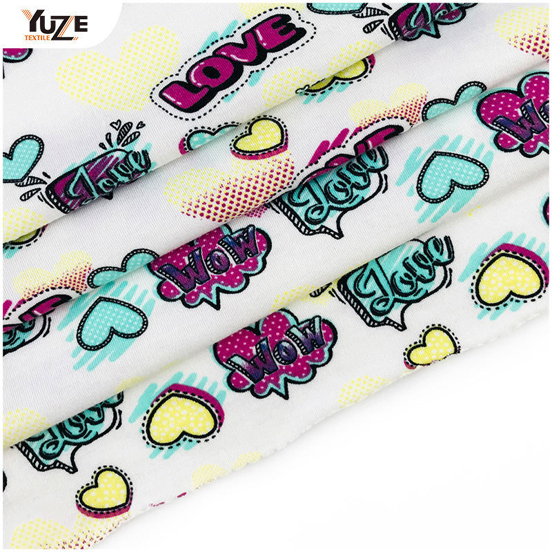 YZS18-273 Poly kehruut Jersey Print