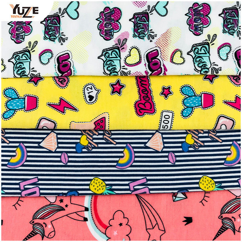 YZS18-273 Poly kehruut Jersey Print