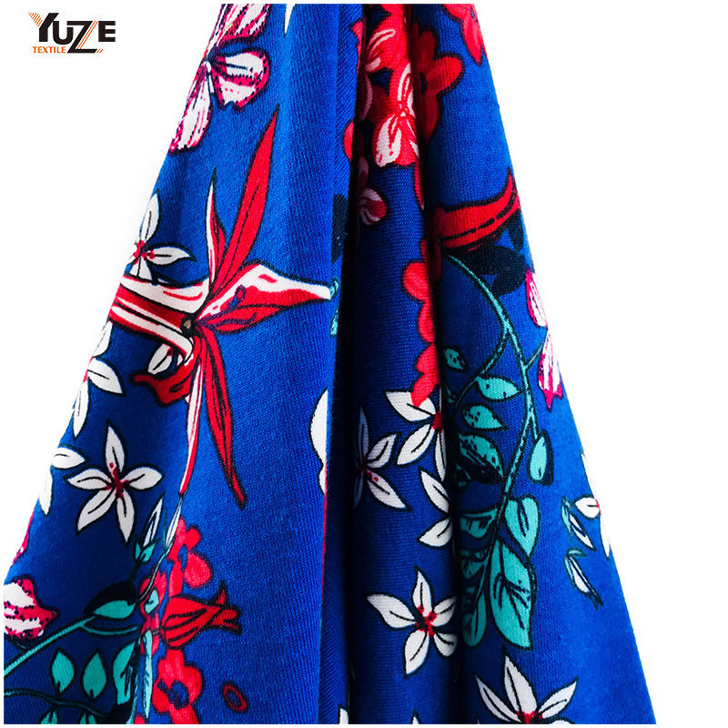 YZS18-539 Poly kehruut Jersey Spandex Print