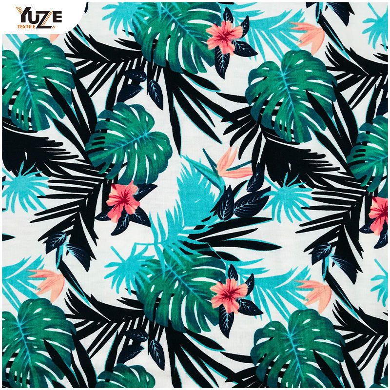 YZS18-701 Poly kehruut Jersey Spandex Print