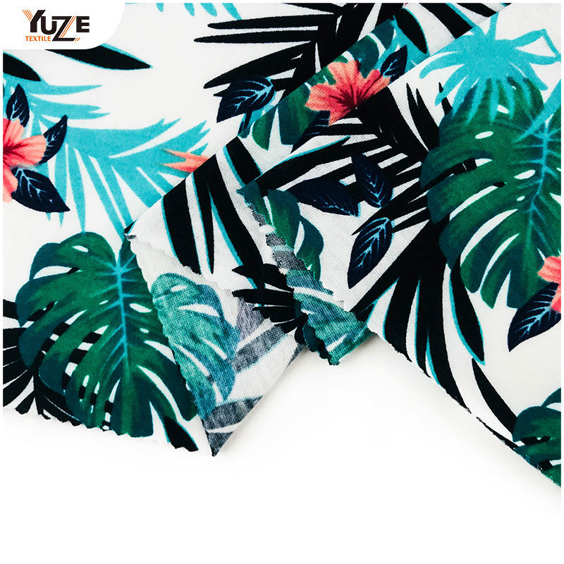 YZS18-701 Poly kehruut Jersey Spandex Print