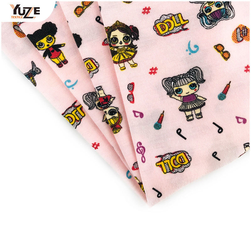 YZS20-726 Poly kehrätty spandex-tulostus