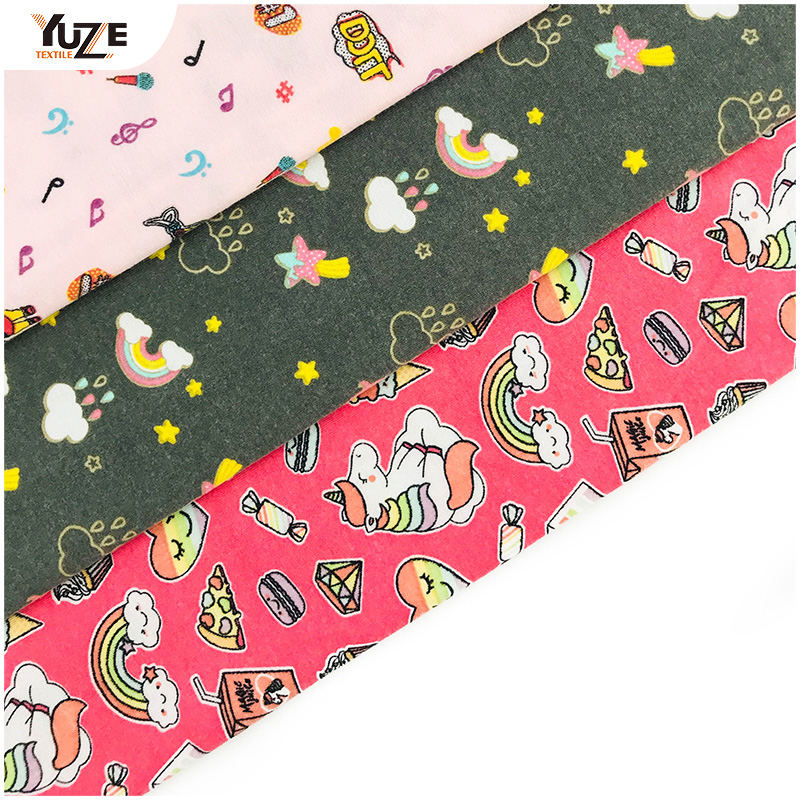 YZS20-726 Poly kehrätty spandex-tulostus