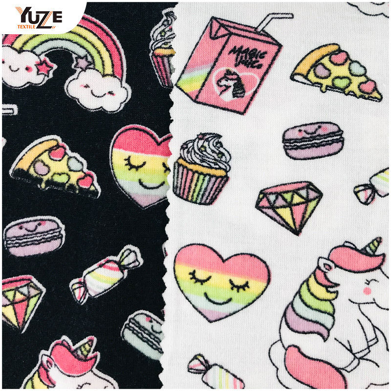 YZS20-726-8 Poly kehrätty spandex-tulostus