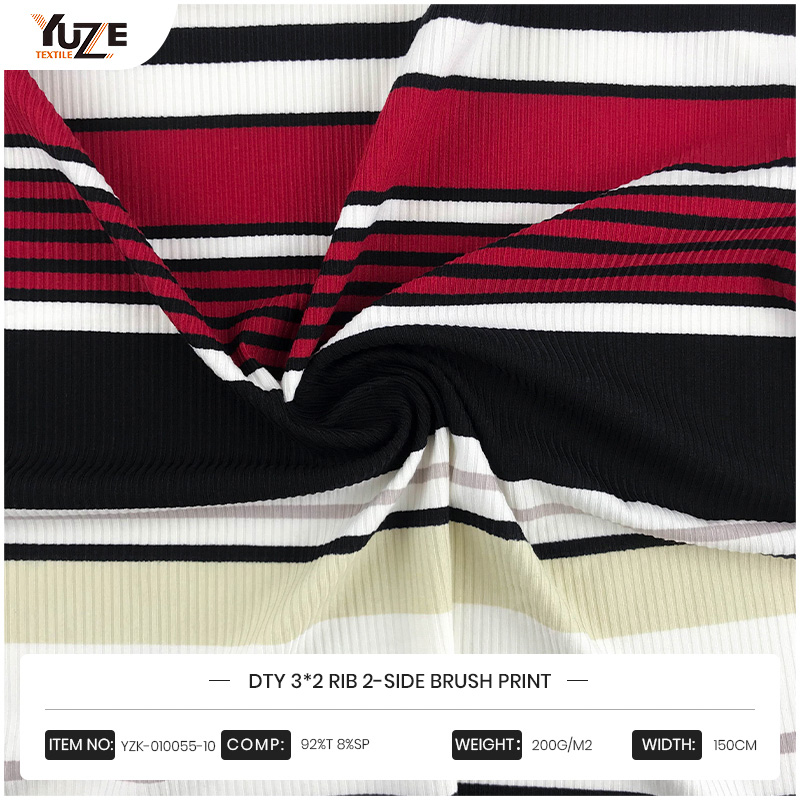 Shaoxing Yuze Textile CO., Ltd: n YZK-010055-10 -kangas tulostusprosessi