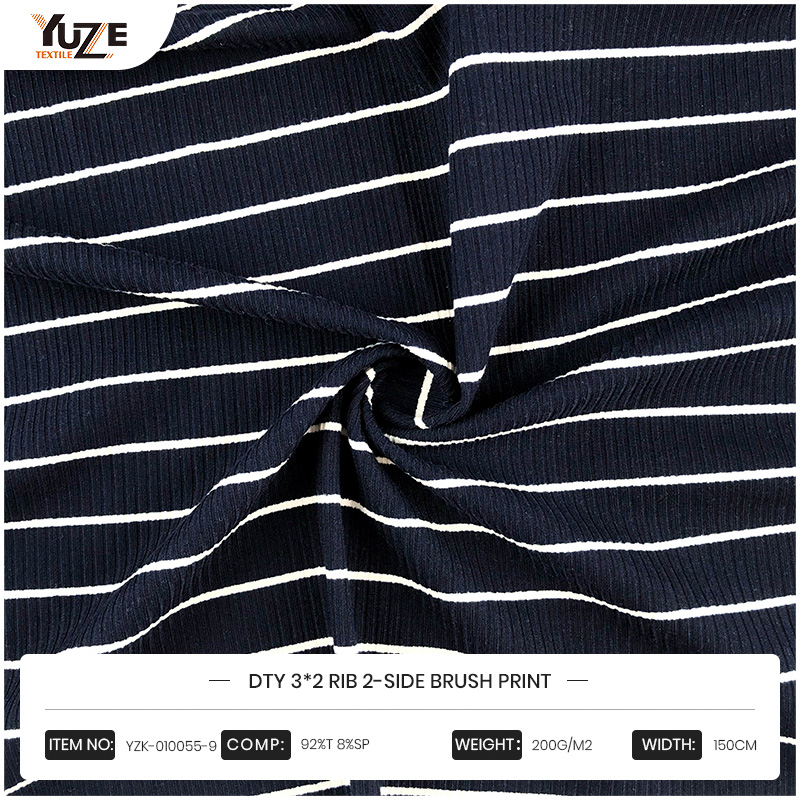 YZK-010055-9 DTY 3*2 RIB 2-Side -harjatulostus