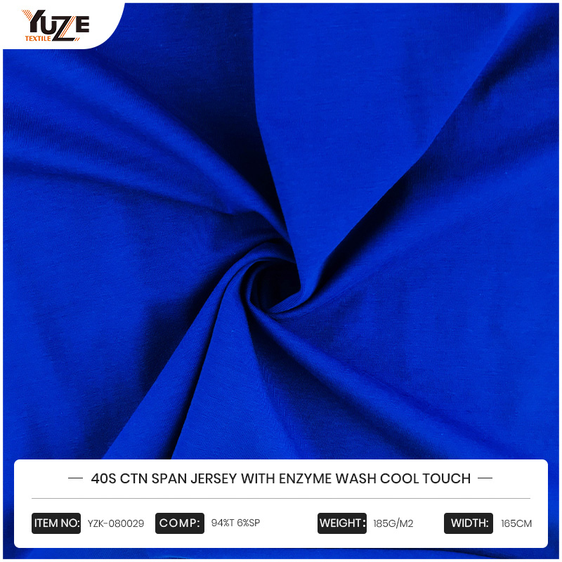 YZK-080029 40S CTN Span Jersey entsyymipesu viileä kosketus