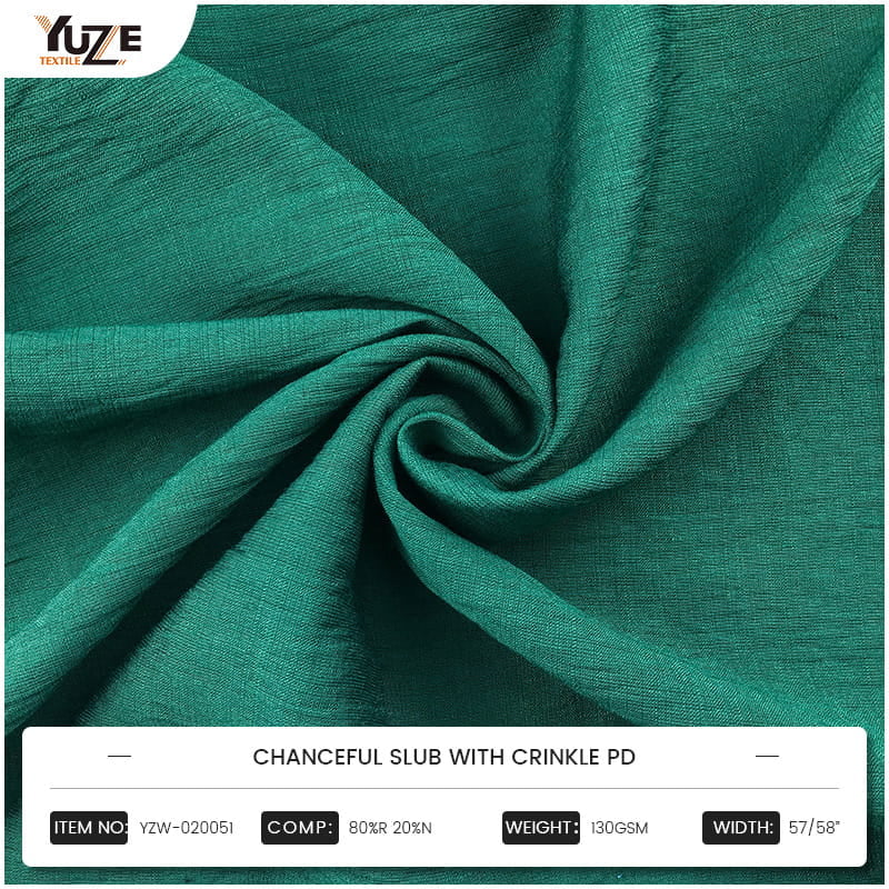 YZW-020051 Chanctful Slub with Crinkle PD