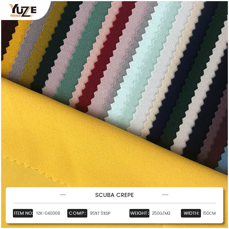 Innovatiiviset kankaat - YZK -040008 Scuba Crepe auttaa muotiteollisuuden päivitystä