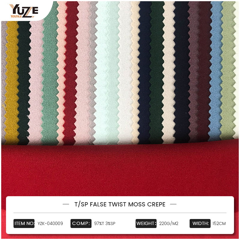 YZK-040009 T/SP Väärä kierre Moss Crepe