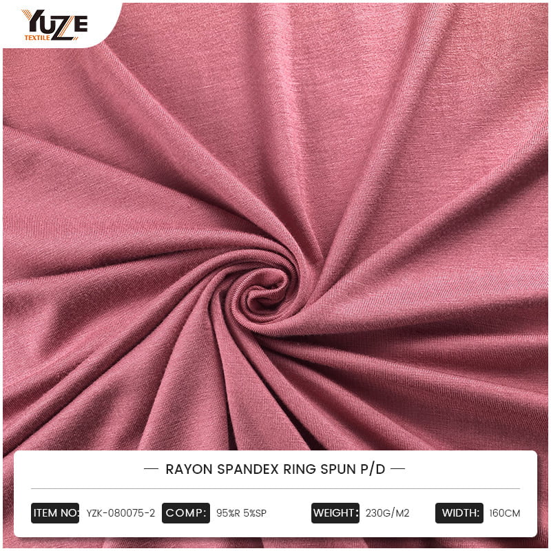 YZK-080075-2 Rayon Spandex -rengas kehrätty P/D