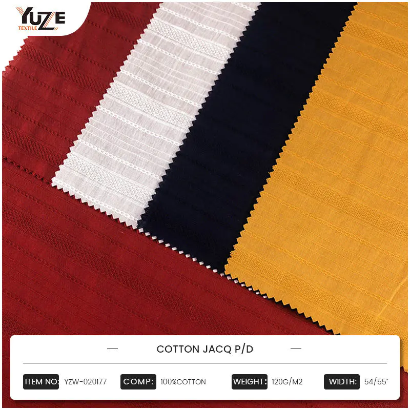 YZW-020177 Cotton Jacq PD Jacquard -tekniikka: Kudonta ja taiteen täydellinen fuusio